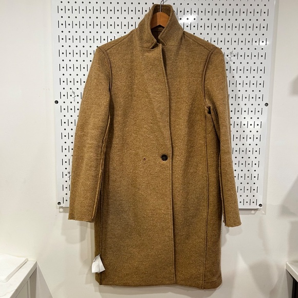 J.Crew Daphne Topcoat - Italian Boiled Wool - Heathered Acorn - Size 6 - Picture 10 of 15